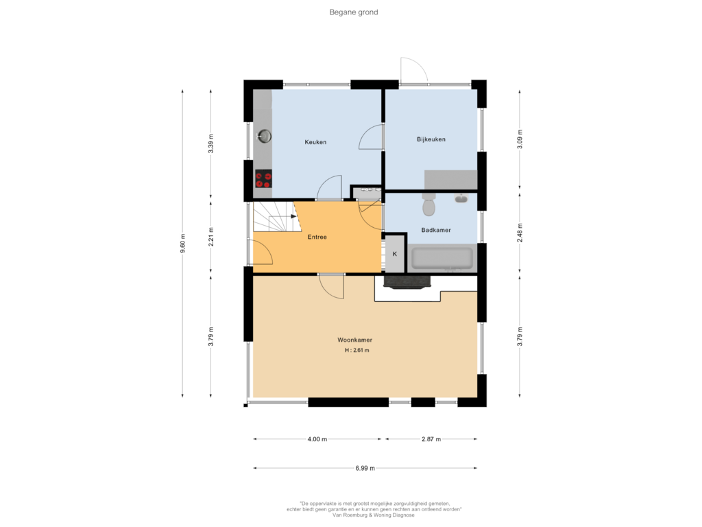 Bekijk plattegrond van Begane grond van Hoge Boeschoterweg 35