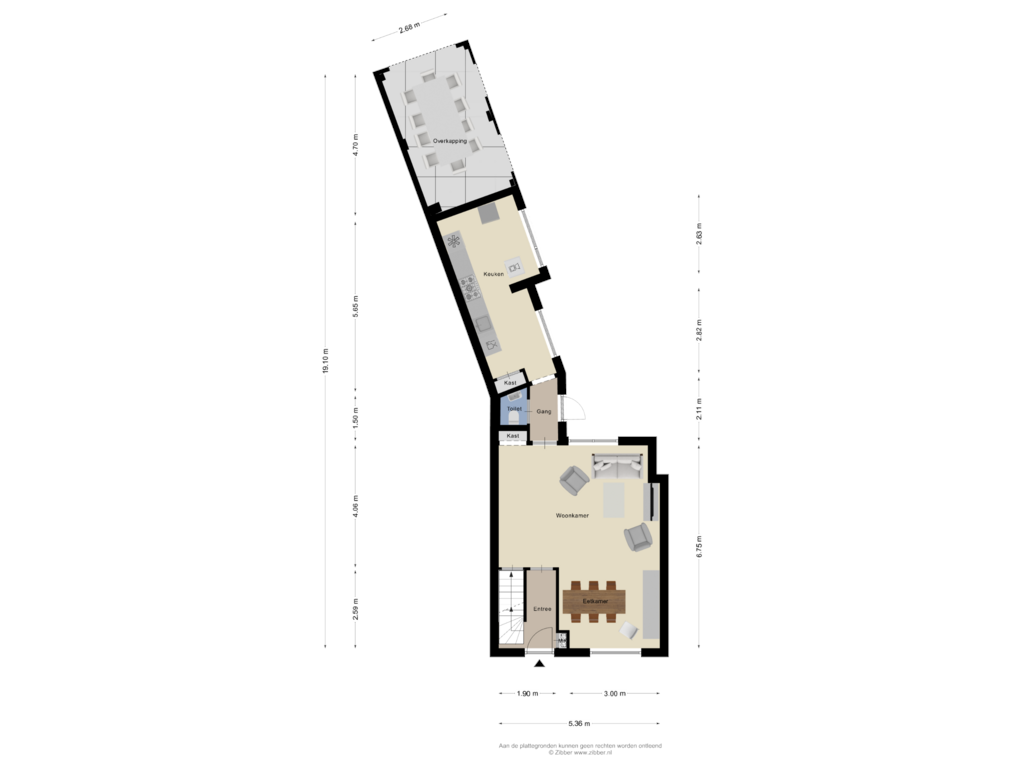 Bekijk plattegrond van Begane Grond van Dorpsstraat 43