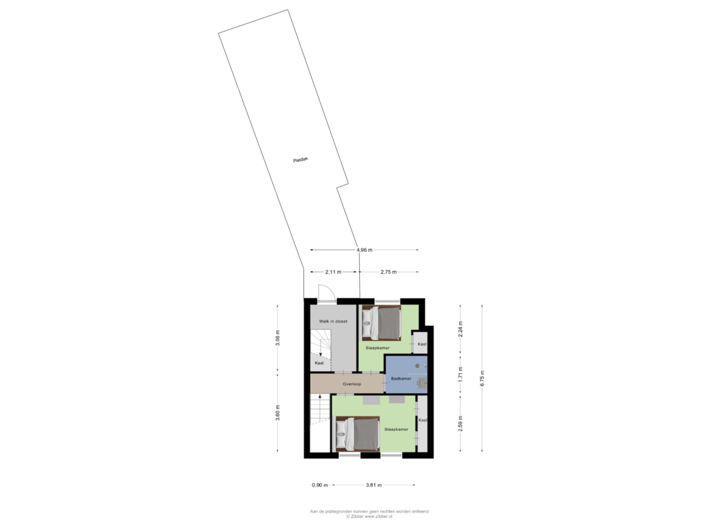 Bekijk plattegrond van Eerste Verdieping van Dorpsstraat 43