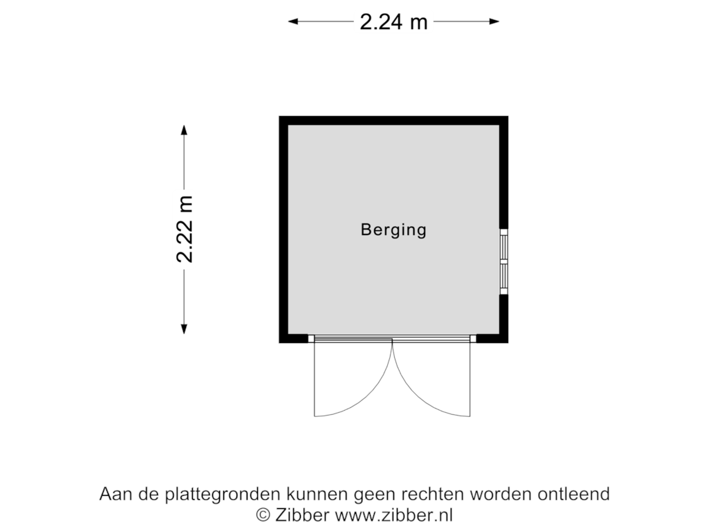 Bekijk plattegrond van Berging van Dorpsstraat 43