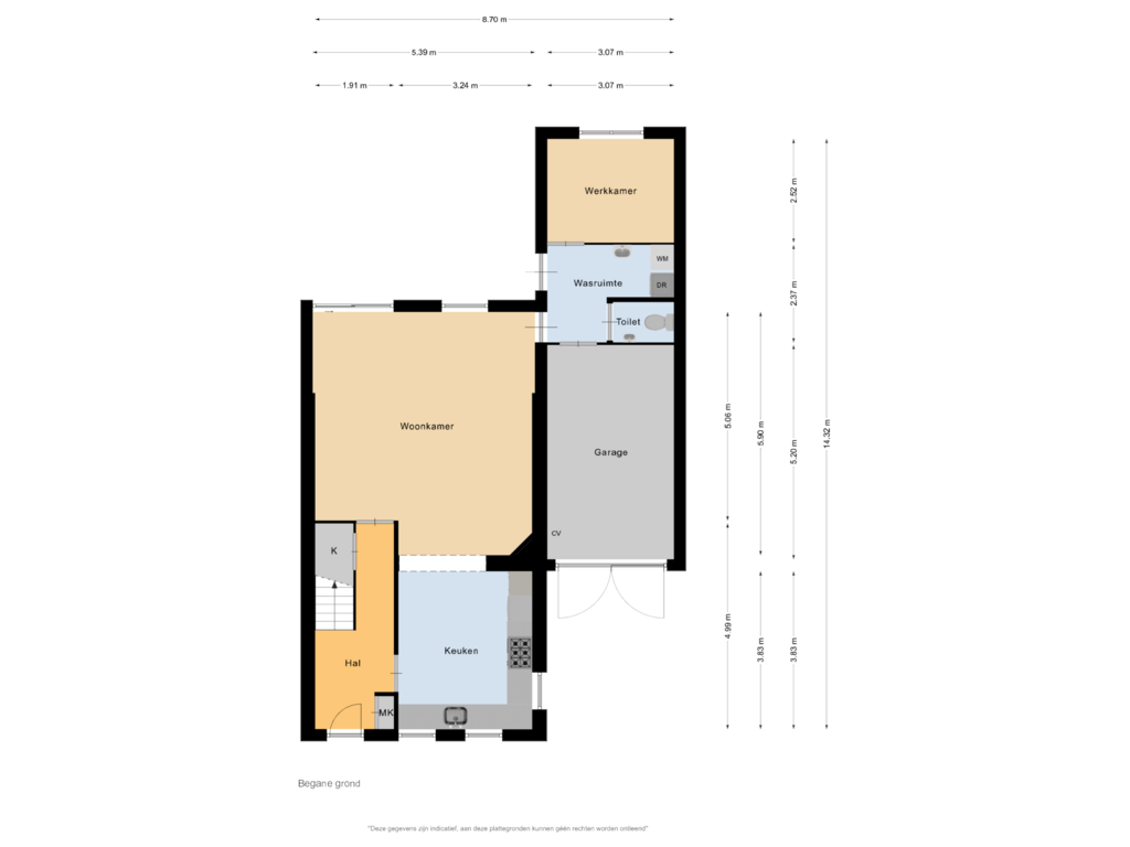 Bekijk plattegrond van Begane grond van Hogeweg 206