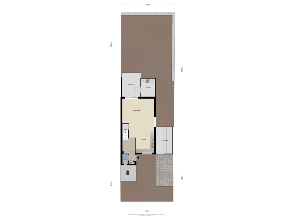 Bekijk plattegrond van Begane Grond Tuin van Merwedestraat 10