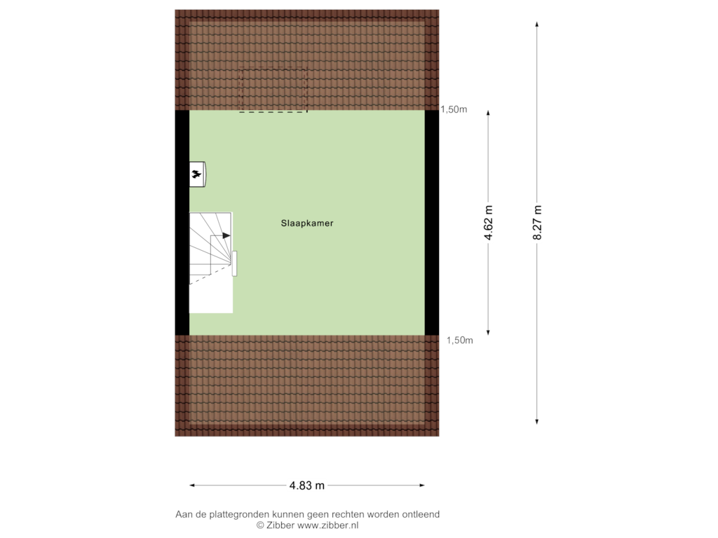 Bekijk plattegrond van Tweede Verdieping van Merwedestraat 10