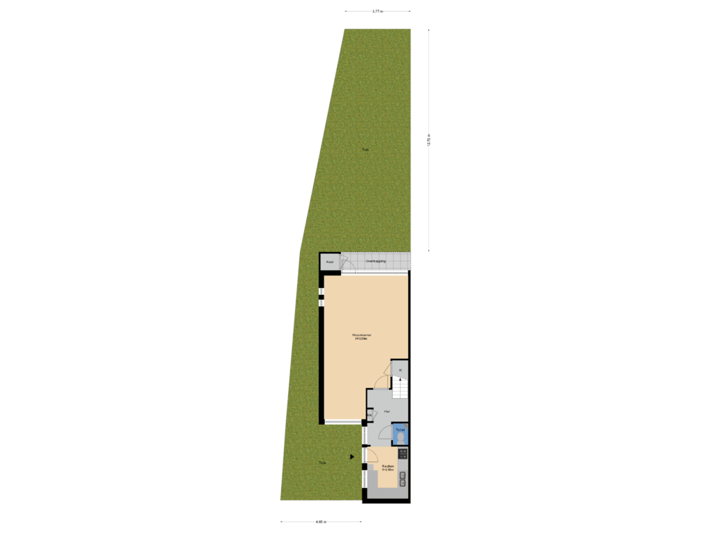 Bekijk plattegrond van Tuin van Meervalweg 102