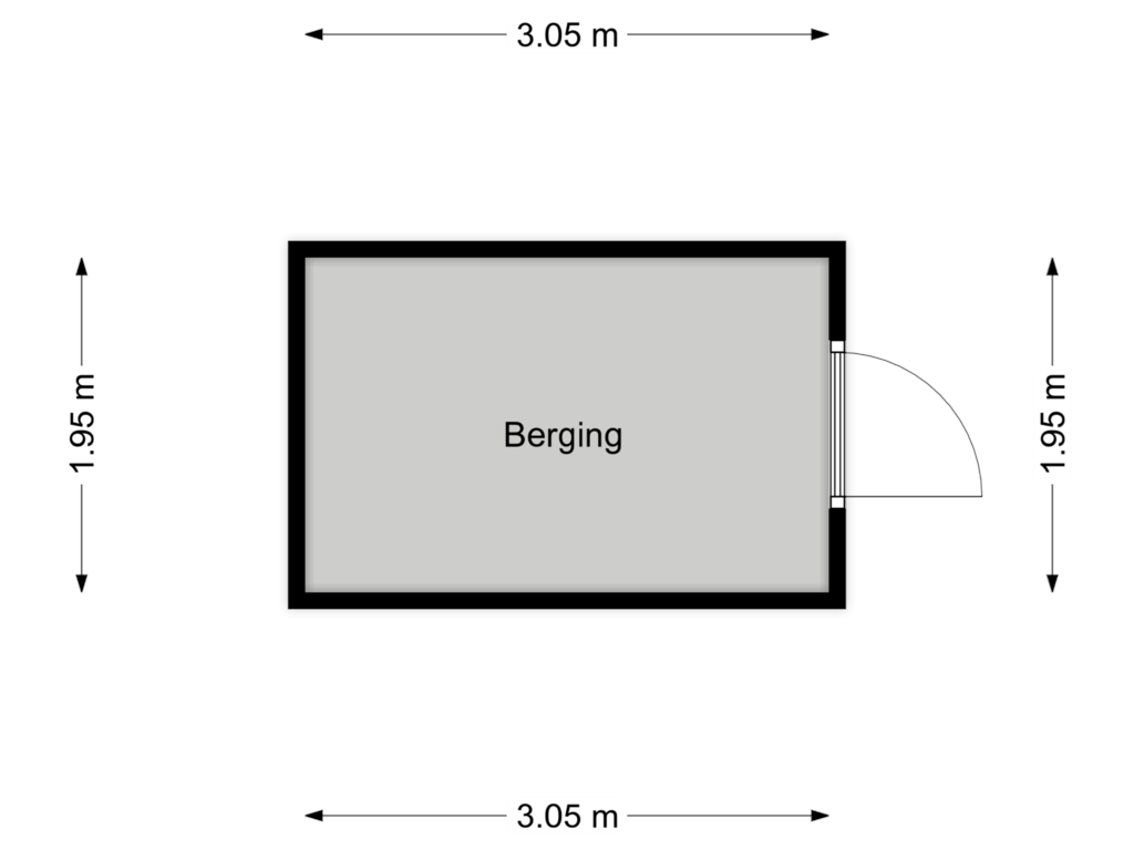 View floorplan of Berging of Hertgang 51