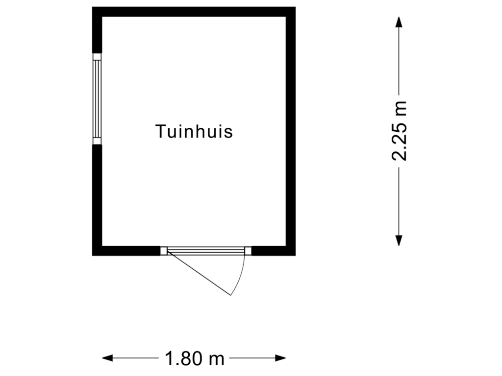 View floorplan of Tuinhuis of Grindweg 36