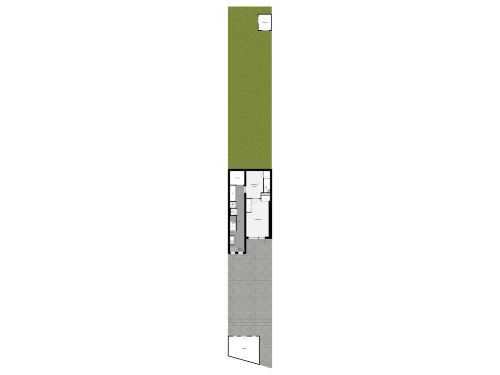 View floorplan of Perceeloverzicht of Grindweg 36