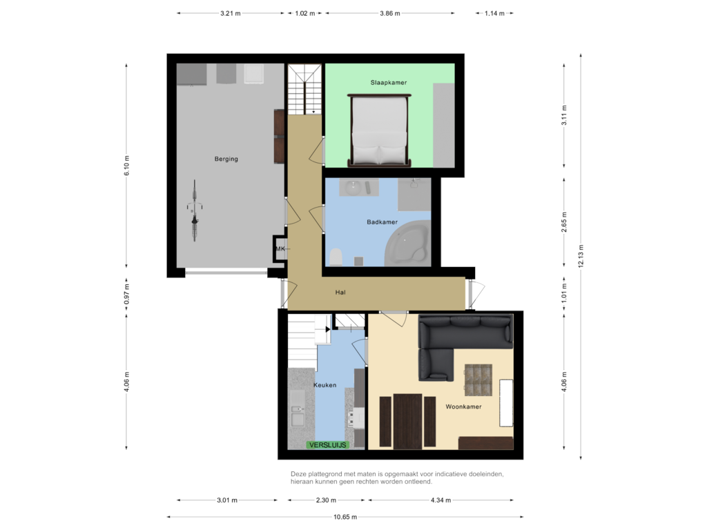 View floorplan of Begane grond of Ketelaarstraat 8