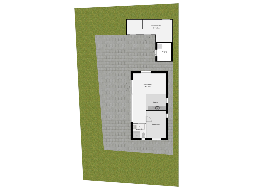 View floorplan of Perceeloverzicht of Bergse Achterplas 456