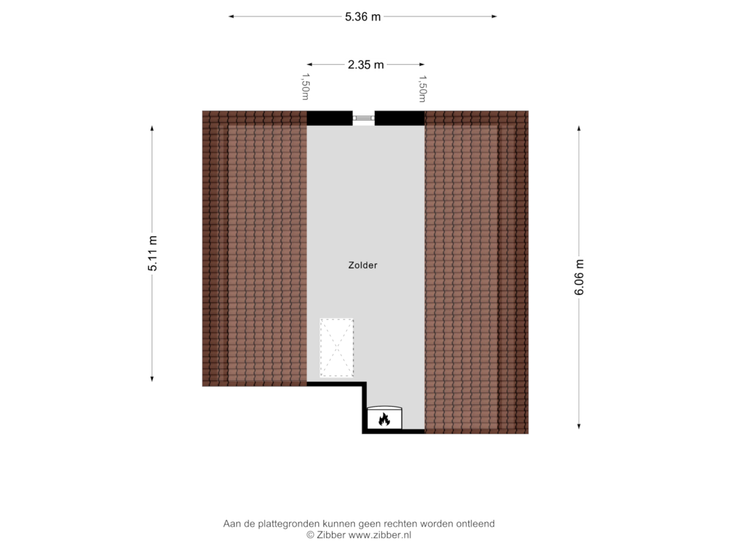 Bekijk plattegrond van Zolder van Benedenweg 298