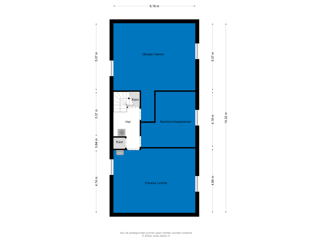 Bekijk plattegrond van Souterrain van Benedenweg 298