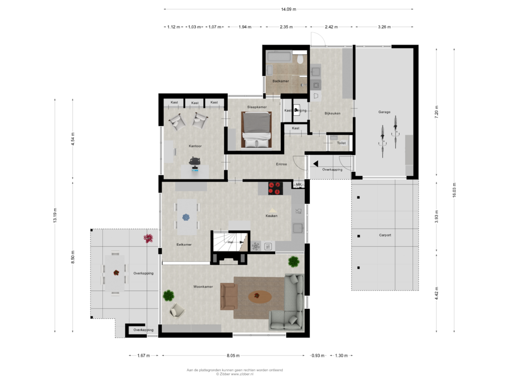 Bekijk plattegrond van Begane grond van Campstede 9