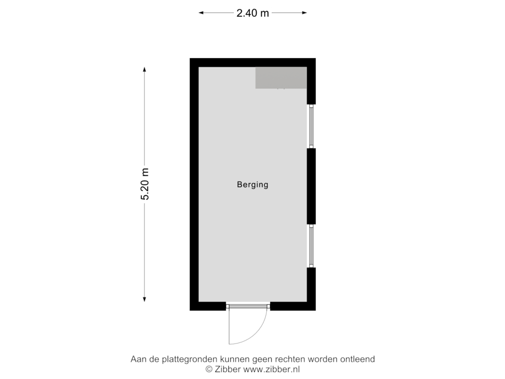 Bekijk plattegrond van Berging van Campstede 9