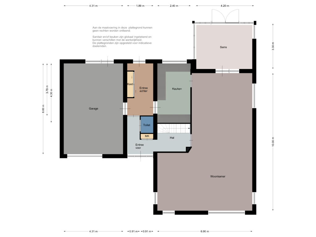 View floorplan of Begane grond of Prins Bernhardlaan 145