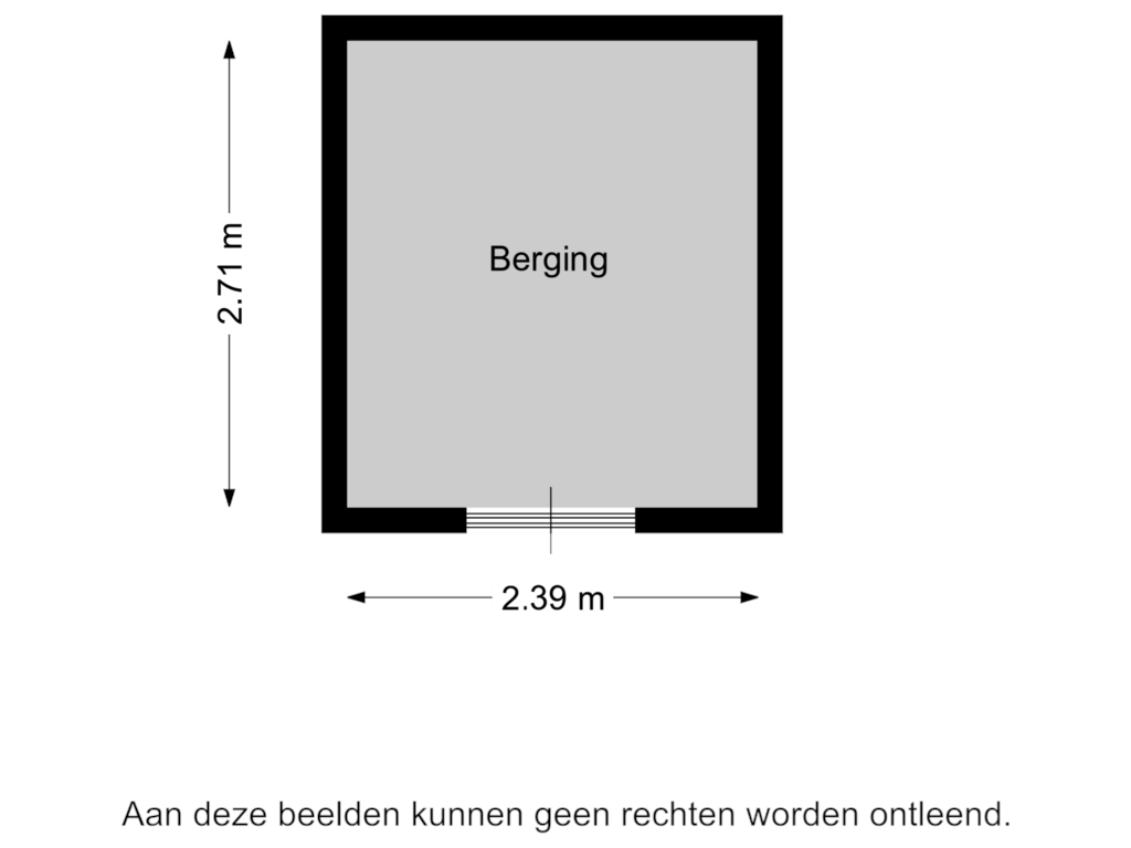 Bekijk plattegrond van Berging van Veldregel 21