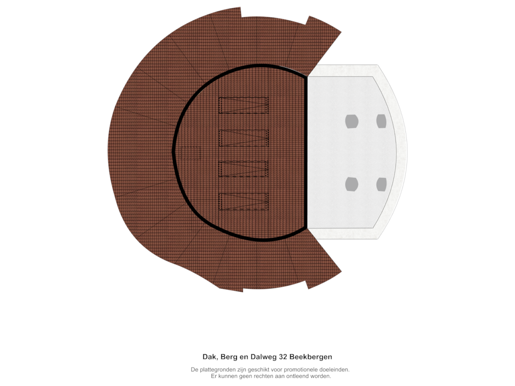 View floorplan of Dak of Berg en Dalweg 32