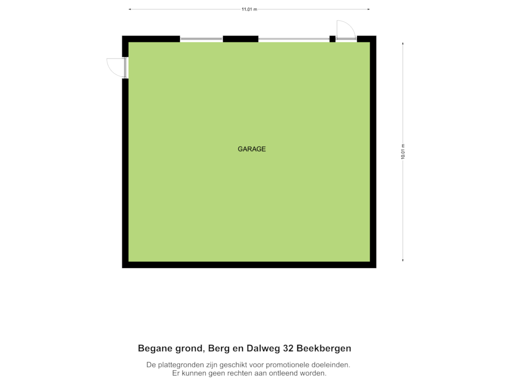 View floorplan of Floor 6 of Berg en Dalweg 32