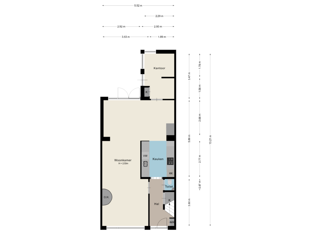 Bekijk plattegrond van Begane grond van Vossenakkers 33