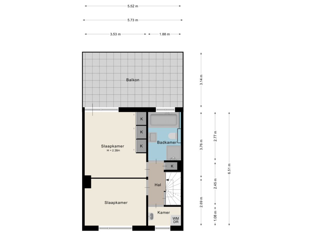 Bekijk plattegrond van 1e verdieping van Vossenakkers 33