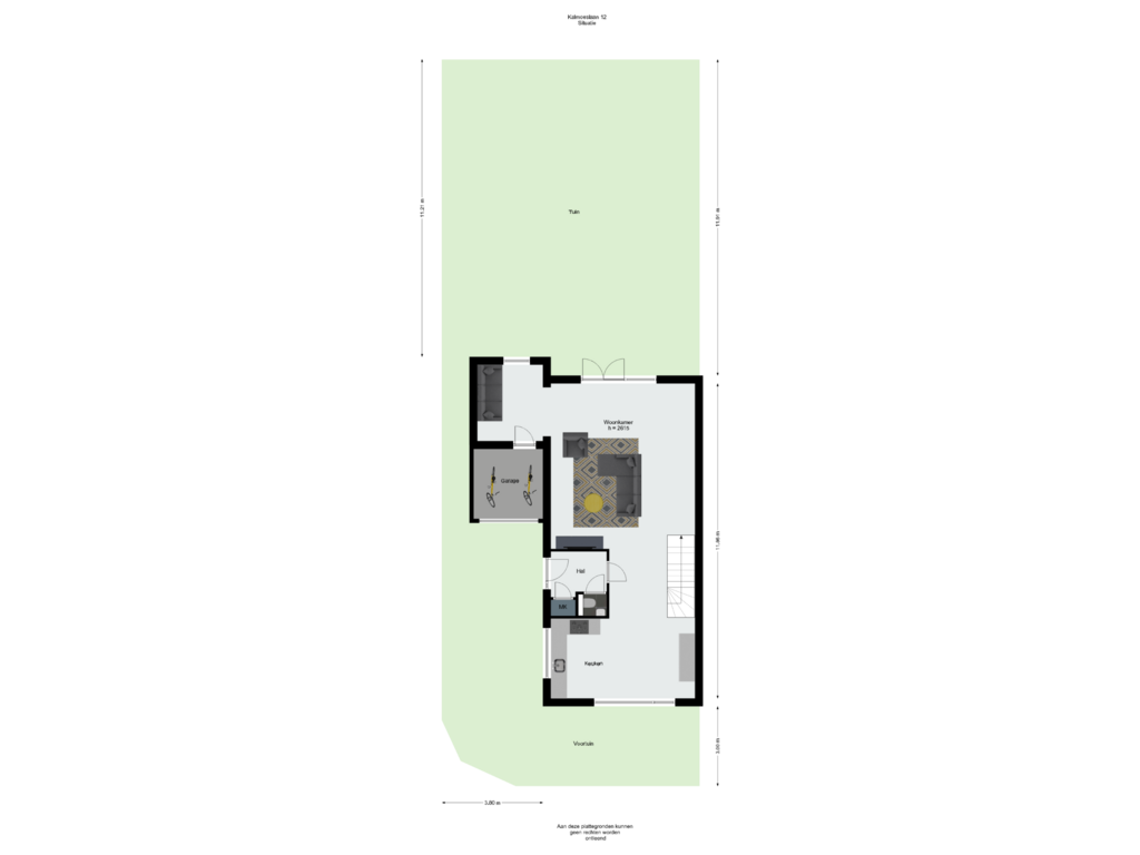 View floorplan of Situatie of Kalmoeslaan 12