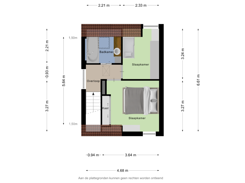 View floorplan of Eerste Verdieping of Verkuijl Quakkelaarstraat 218