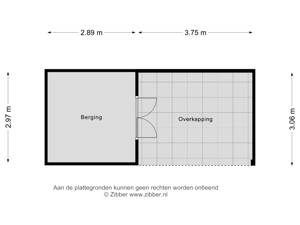 View floorplan of Berging of Rolduckerstraat 81