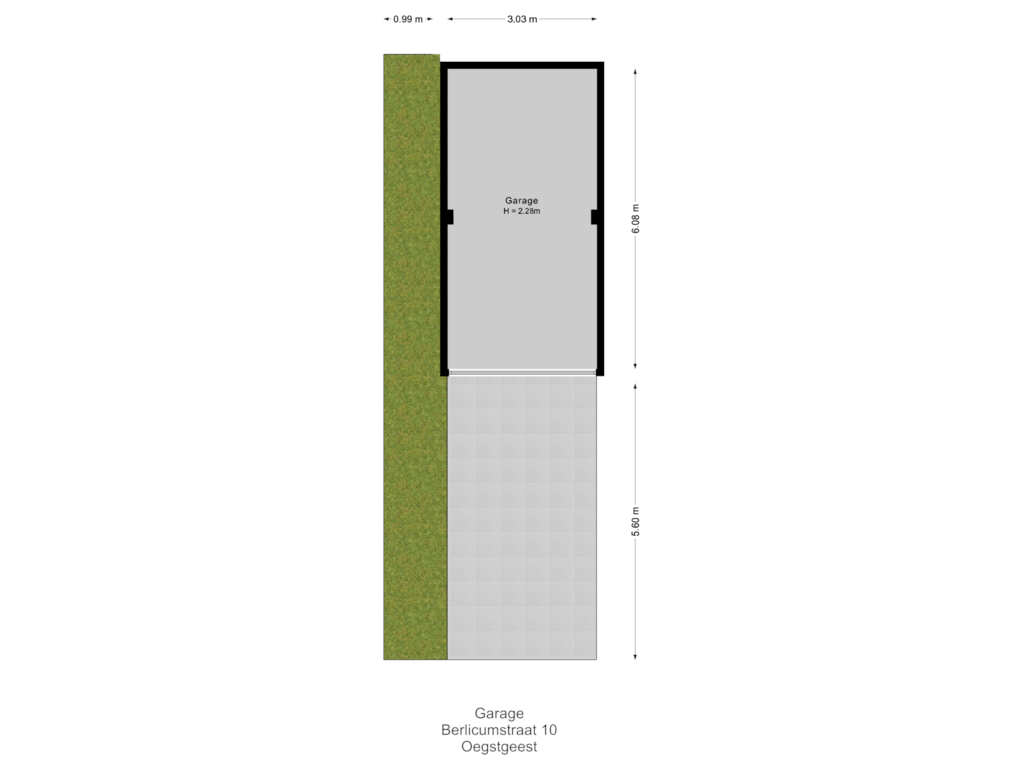 Bekijk plattegrond van Garage van Berlicumstraat 10