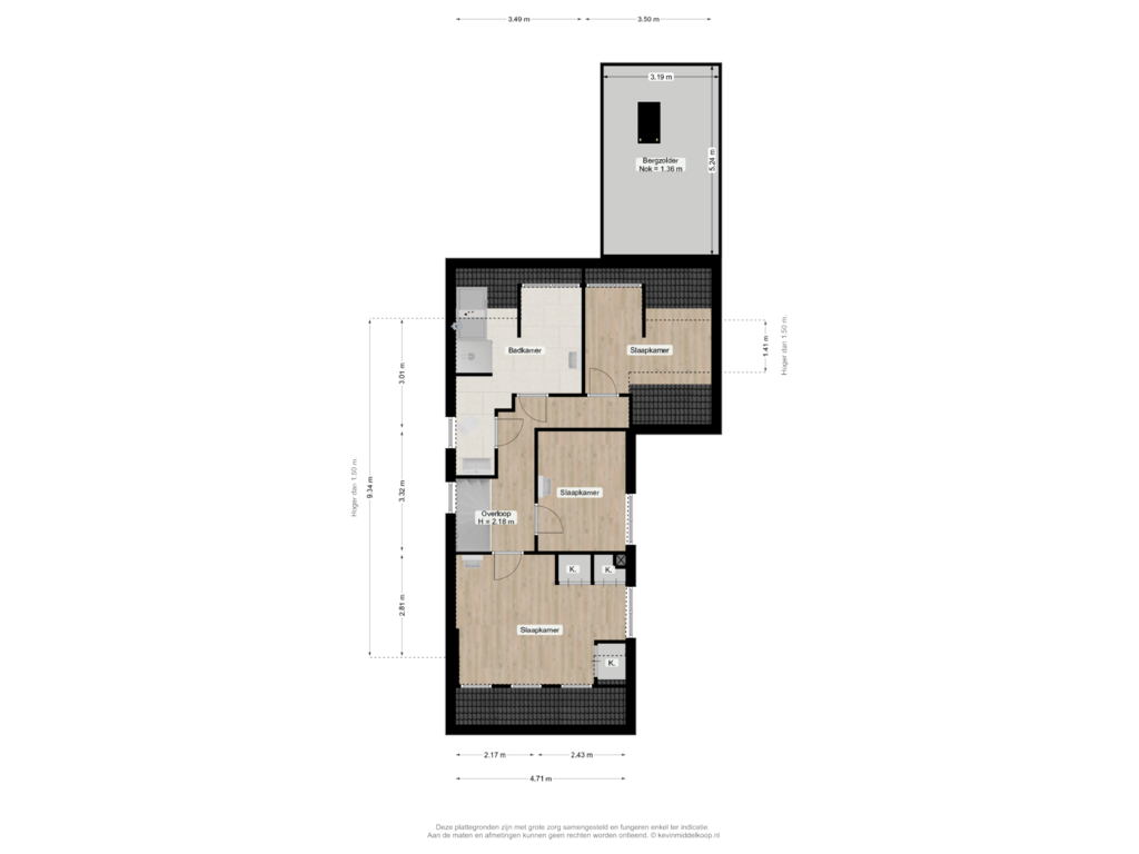 Bekijk plattegrond van Second floor van Westkanaalweg 86