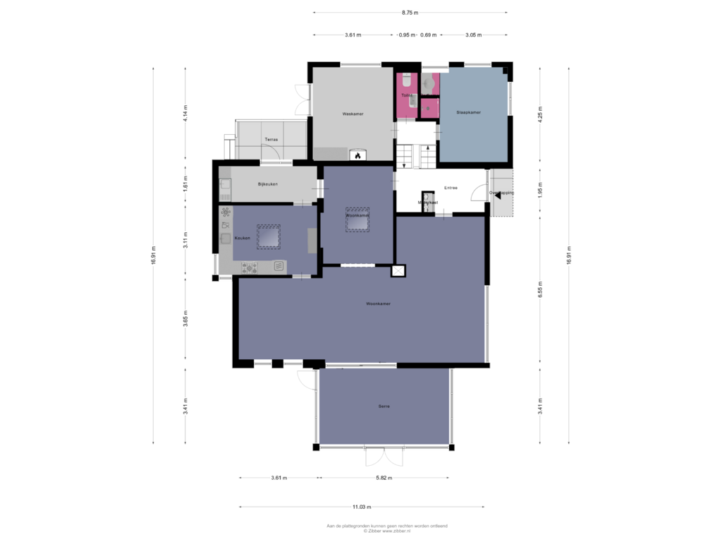 View floorplan of Begane Grond of Haagweg 16