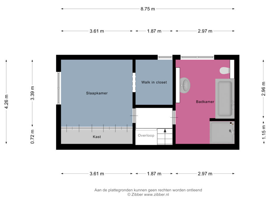 View floorplan of Eerste Verdieping of Haagweg 16