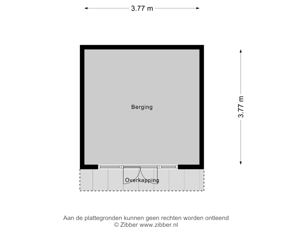 View floorplan of Garage of Haagweg 16