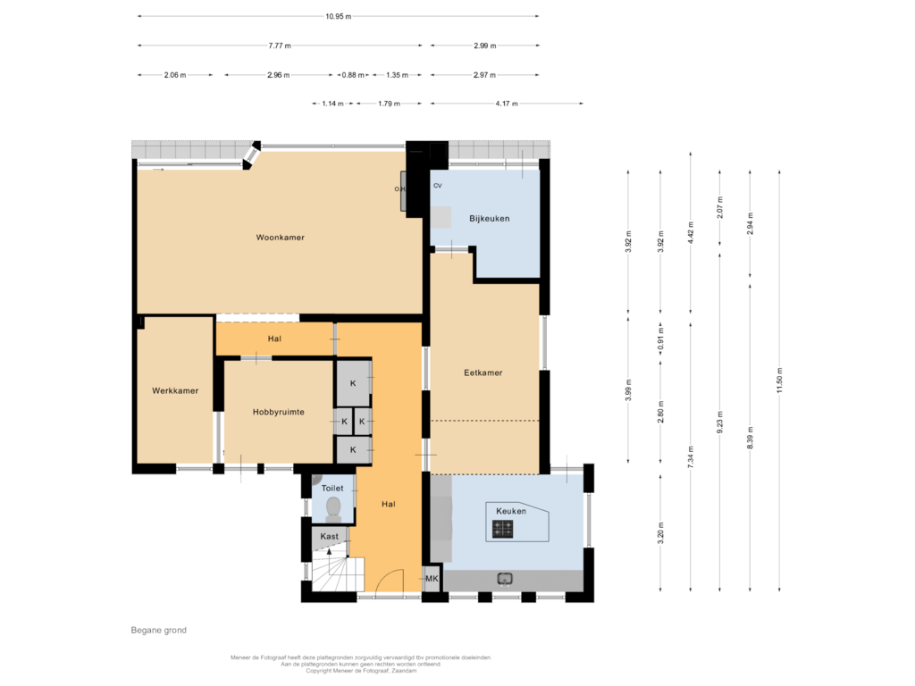 View floorplan of Begane grond of Molenstraat 45