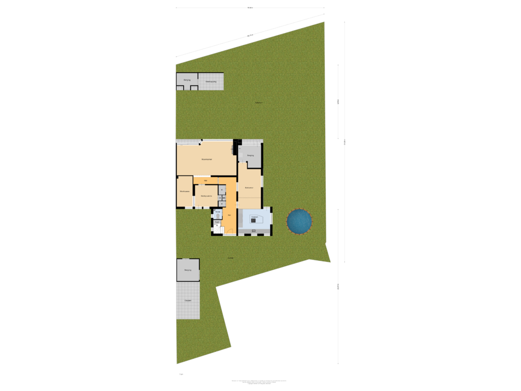 View floorplan of Tuin of Molenstraat 45