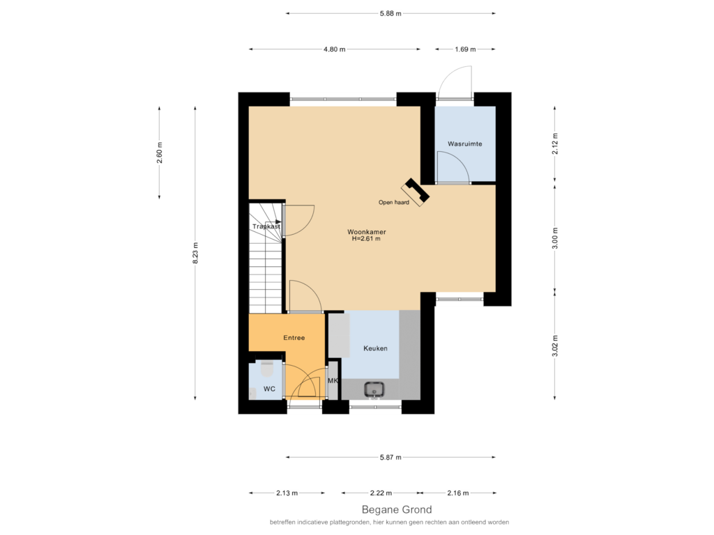 Bekijk plattegrond van Begane Grond van Lakenvelder 38