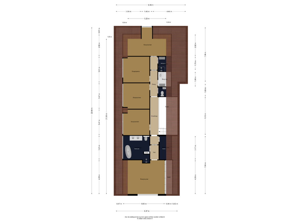 View floorplan of Eerste Verdieping of Nieuwkuikseweg 14