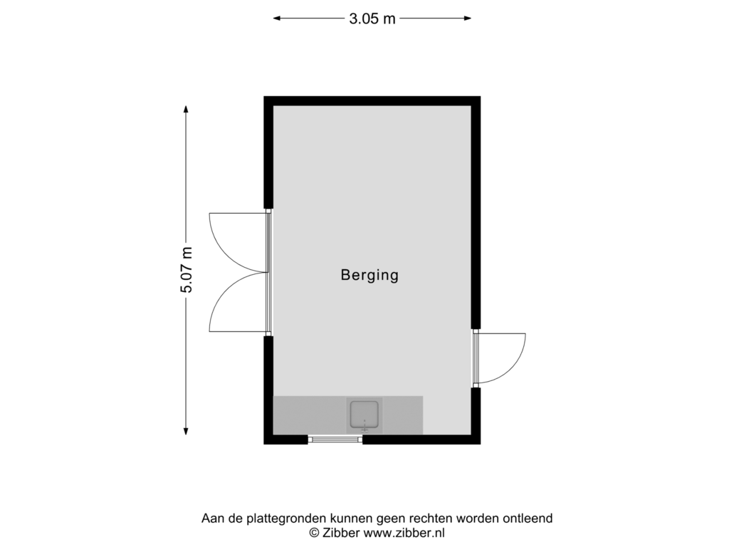 View floorplan of Berging of Nieuwkuikseweg 14