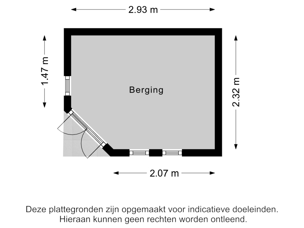 Bekijk plattegrond van Berging van Maasstraat 42