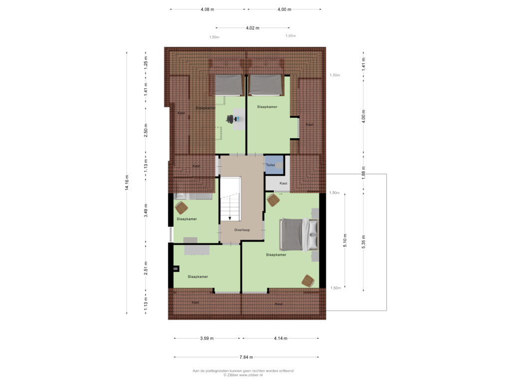 Bekijk plattegrond van Eerste Verdieping van Zeddamseweg 10