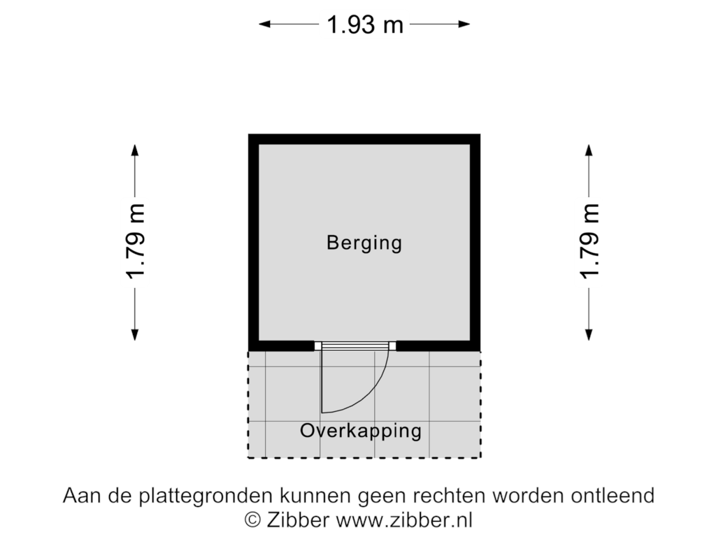 Bekijk plattegrond van Berging van Zeddamseweg 10