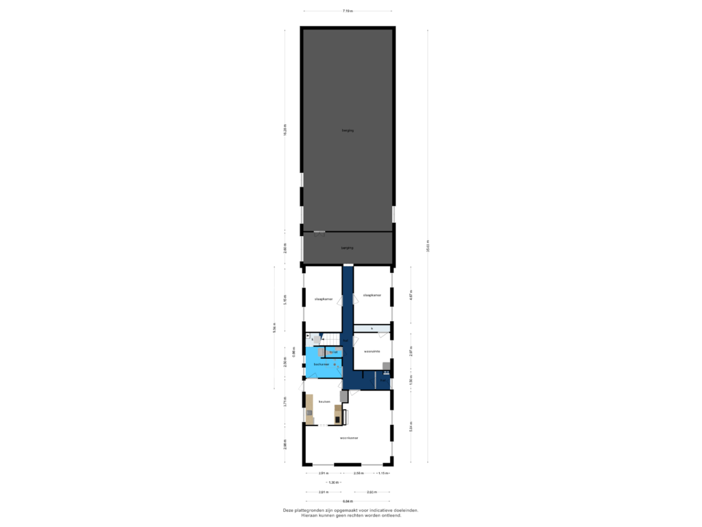 Bekijk plattegrond van Begane grond van Liedeweg 5-A