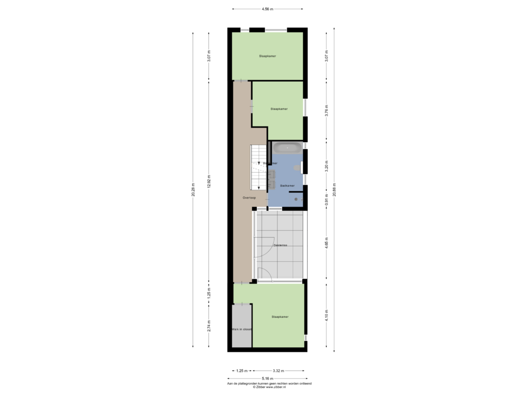 View floorplan of Eerste verdieping of Egelskopstraat 1