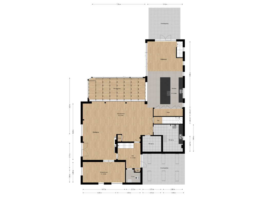 Bekijk plattegrond van Begane grond van Ringdijk 2e bedijking 18