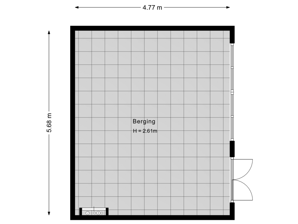 Bekijk plattegrond van Berging van Ringdijk 2e bedijking 18