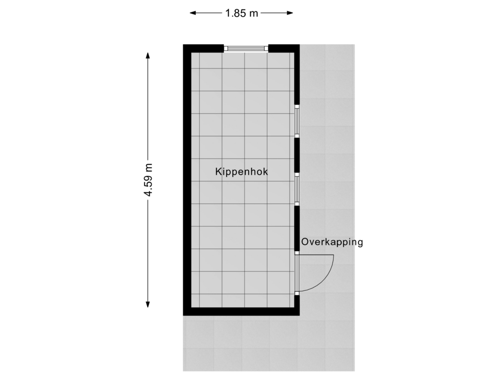 Bekijk plattegrond van Kippenhok van Ringdijk 2e bedijking 18