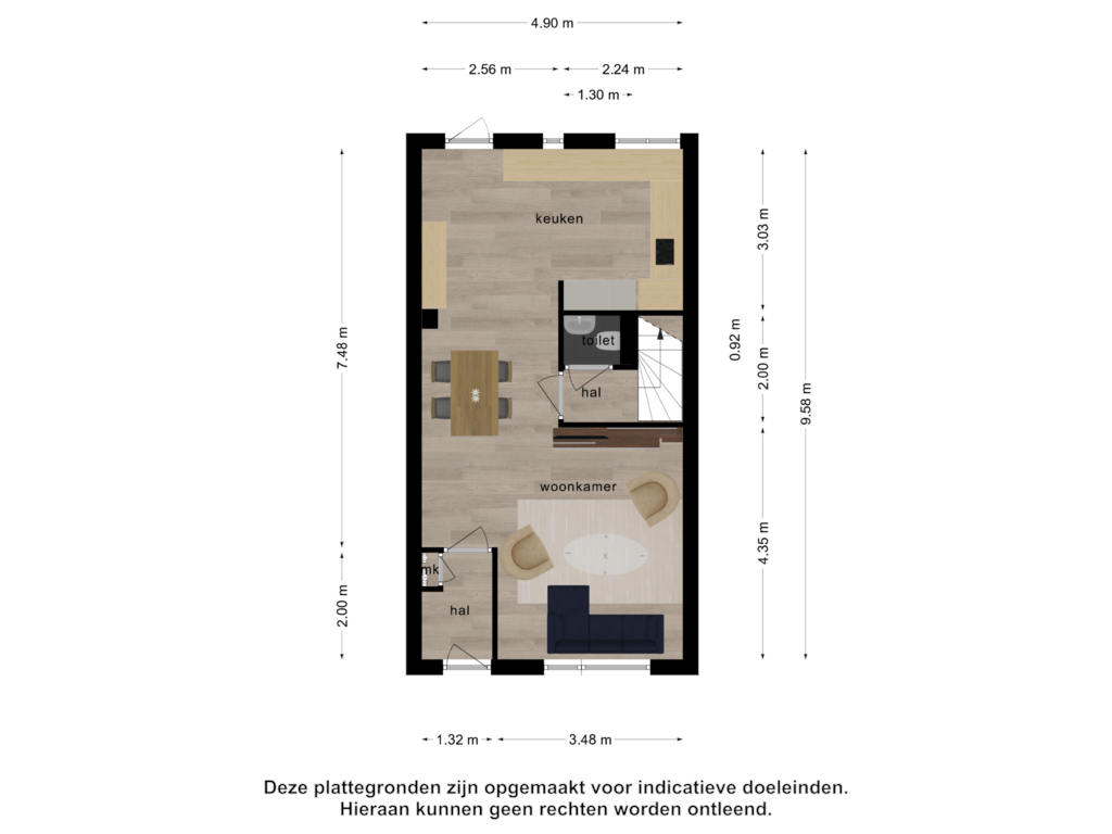 Bekijk plattegrond van Begane grond van Kanariesprenk 257