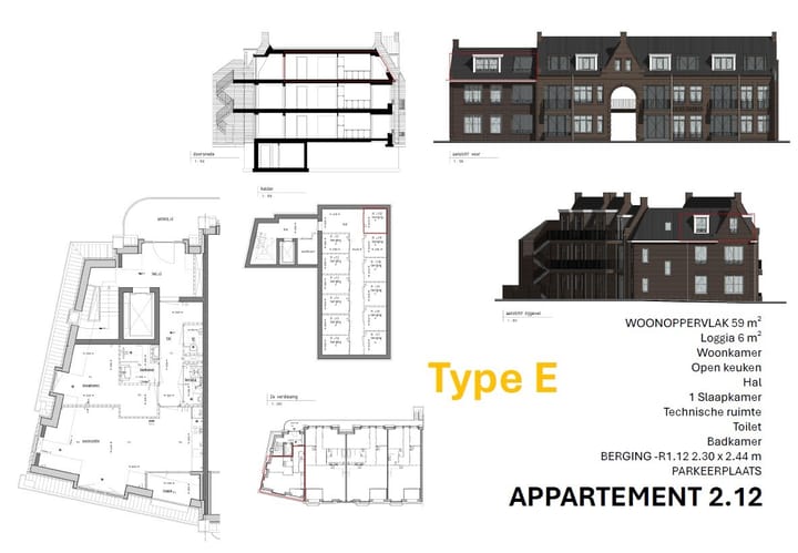 Foto 1 van Appartement (Bouwnr. app 2.12)