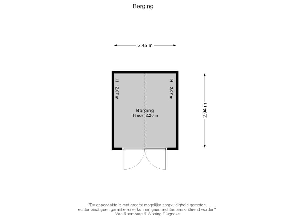 Bekijk plattegrond van Berging van Nassaulaan 27