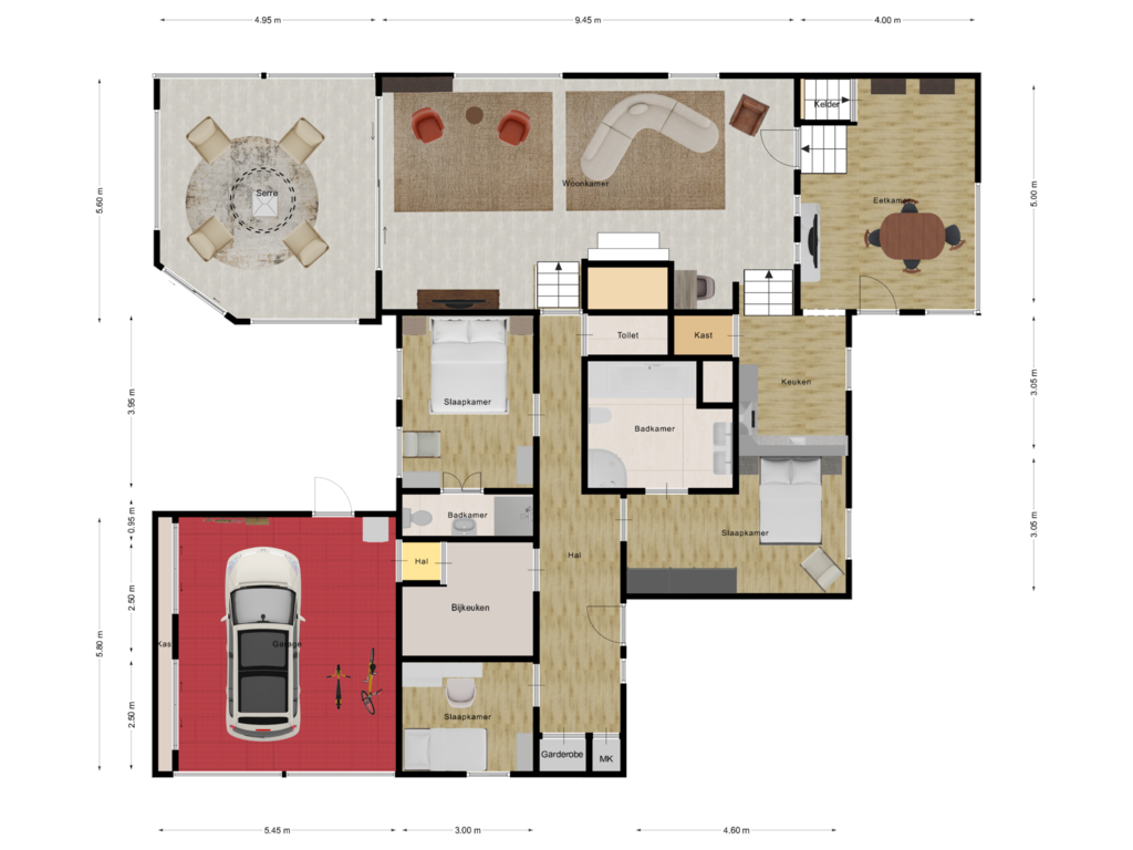 Bekijk plattegrond van Begane grond van Tolhuislaan 113