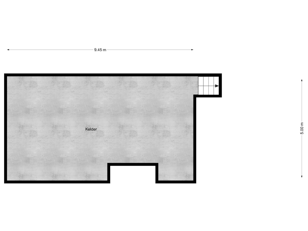 Bekijk plattegrond van Kelder van Tolhuislaan 113