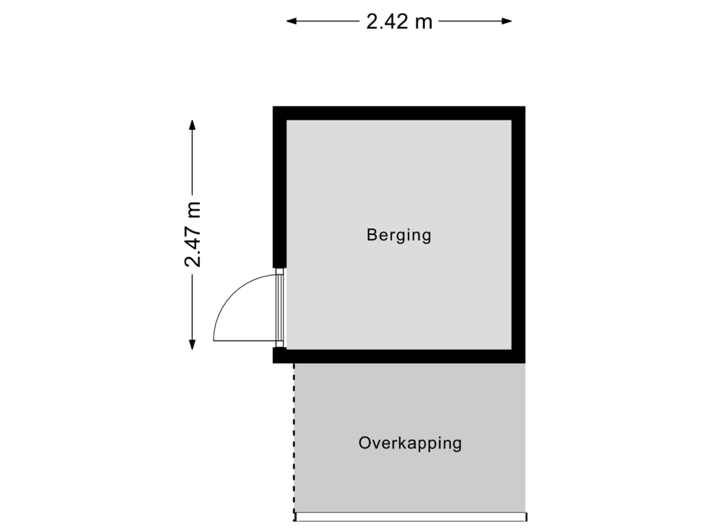 View floorplan of Berging of Angstelhof 13